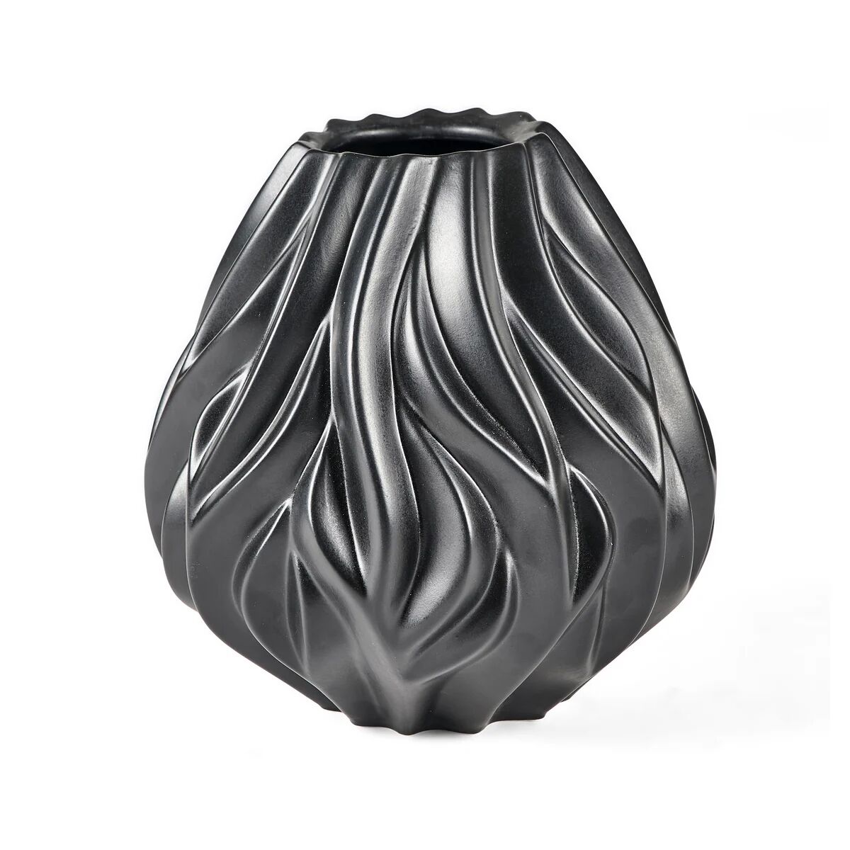 Morsø Flame vase 19 cm Svart