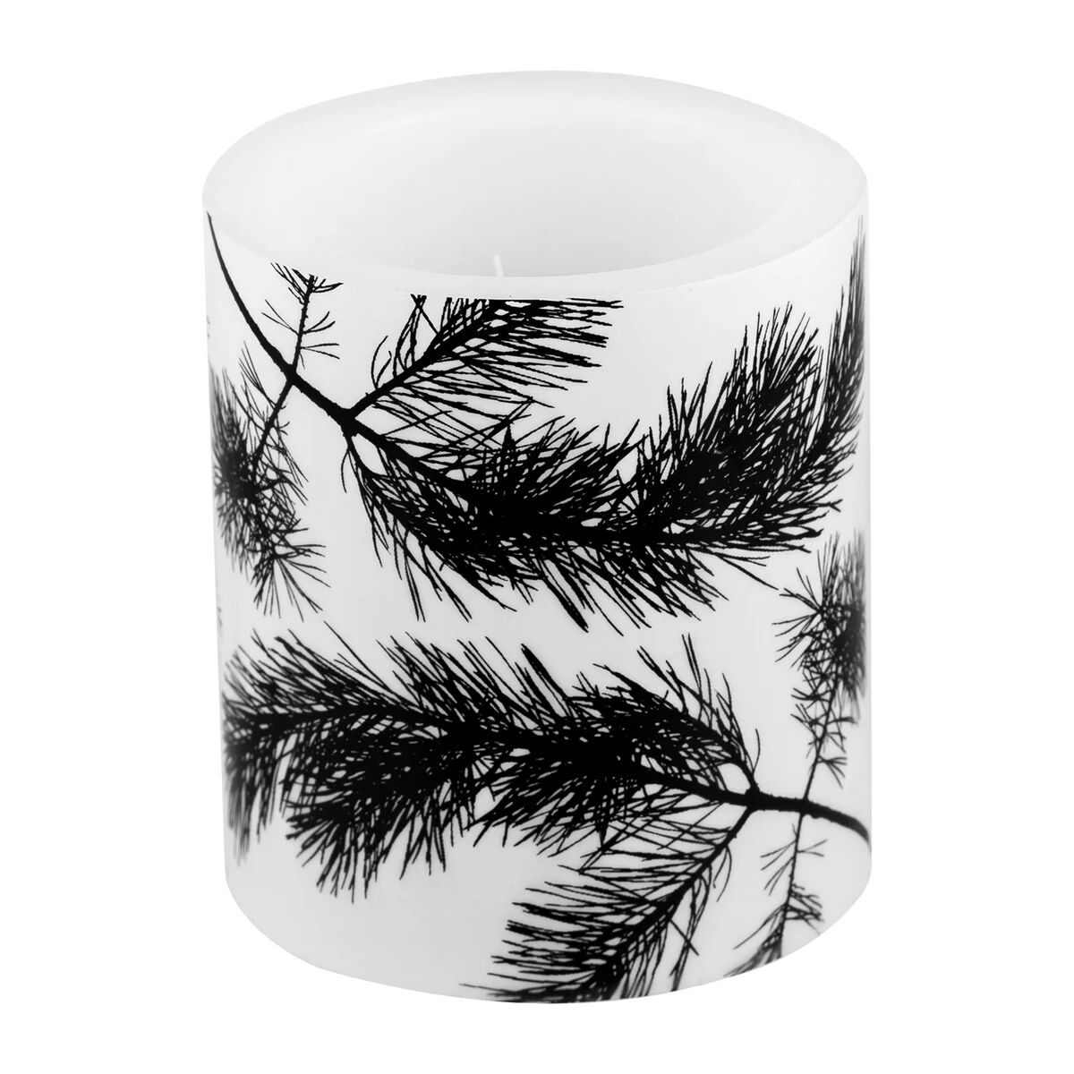 Muurla Nordic The Pine Cone kubbelys 12 cm Hvit-svart