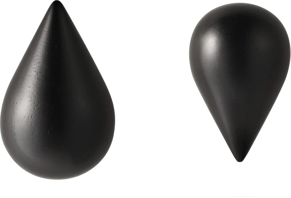 Normann Copenhagen Dropit knagger 2-pack svart stor