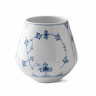 Royal Copenhagen Blue Fluted Plain vase 21 cm