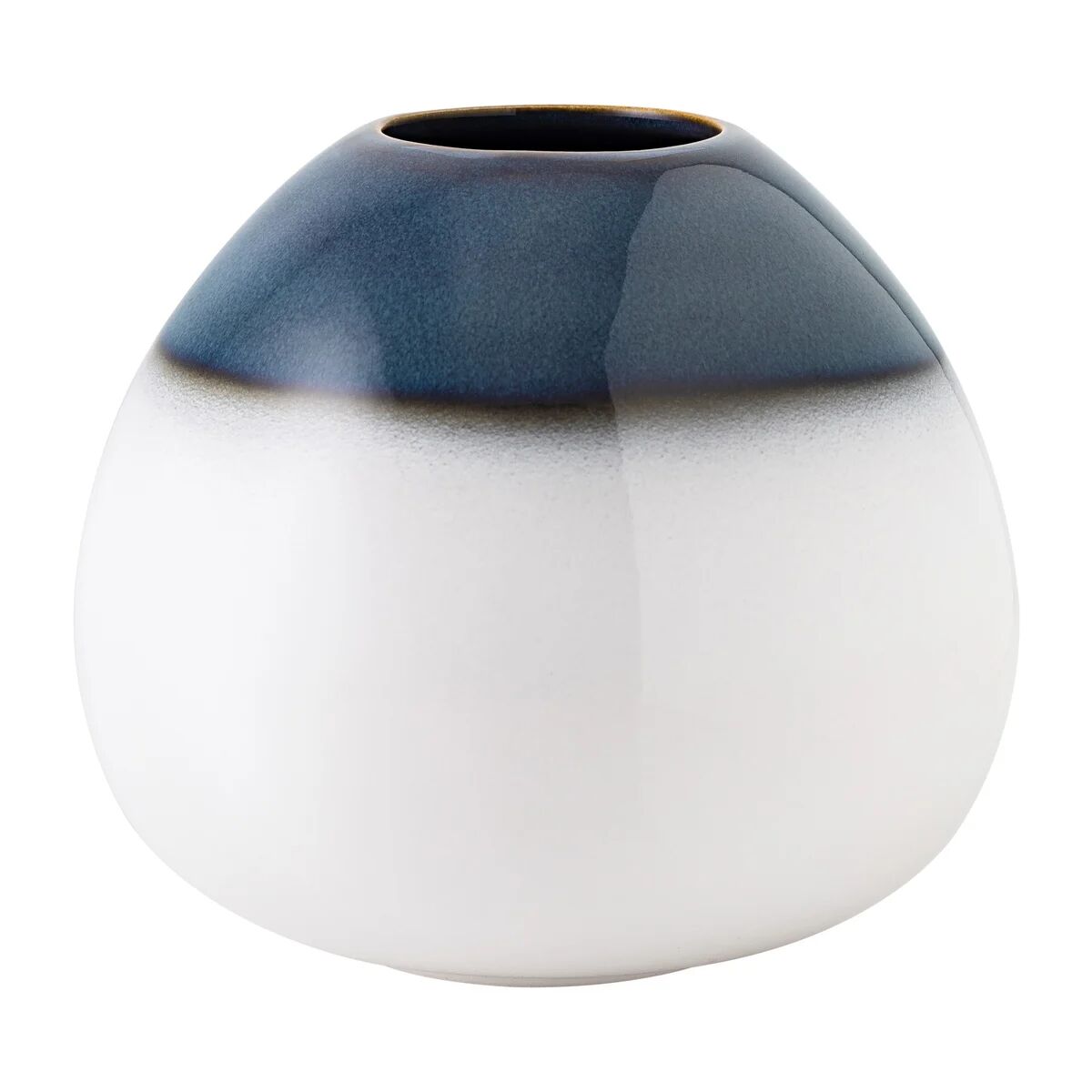 Villeroy & Boch Lava Home eggeformet vase 13 cm Blå-hvit