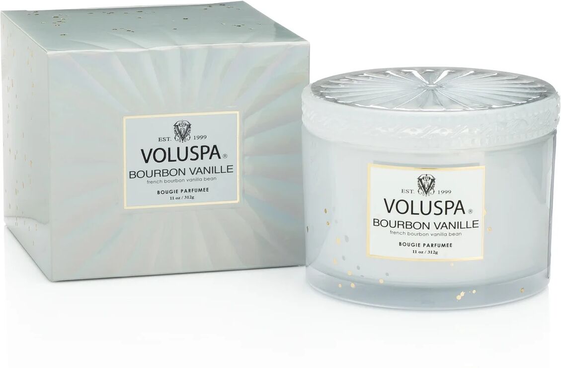 Voluspa Boxed Corta Maison duftlys 45 timmar Bourbon Vanille