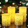 Świeczka LED Pauleen Golden Glitter Candle Set of 4 szt