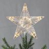STAR TRADING Czubek drzewa LED Topsy z plastikową gwiazdą