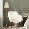 vidaXL Capa para cadeira pele de ovelha islandesa 70x110 cm cor creme