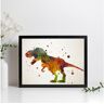 Nacnic T-Rex-2 Um Estilo De Aquarela. Ltemas De Animais Com Estilo Aquarela