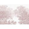 Formafantasia Papel de parede Árvores Vintage Rosa 752-031 (3.64 m x 2.65m)