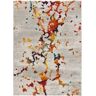 Atticgo Tapete abstrato (Lavina - Multicor - 80x150 cm)