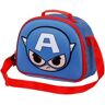 Disney Capitão América Bobblehead Bolsa Porta Merenda 3D Azul