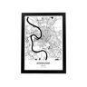 Nacnic Dusseldorf Mapa - Alemanha. Lismers de Cidades Na Alemanha Com Mares e Rios Em Preto