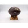 Allsportvintage Bola de Rugby Vintage com Base de Madeira (Couro)