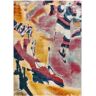 Atticgo Tapete abstrato (Lavina - Multicor - 80x150 cm)