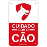 Ex Placa Pvc Cuidado com O Cao