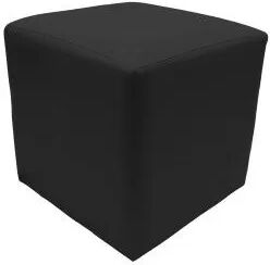 Pouf EASY Quadrados Preto (Pele Sintética) L33 x P33 x A33 cm