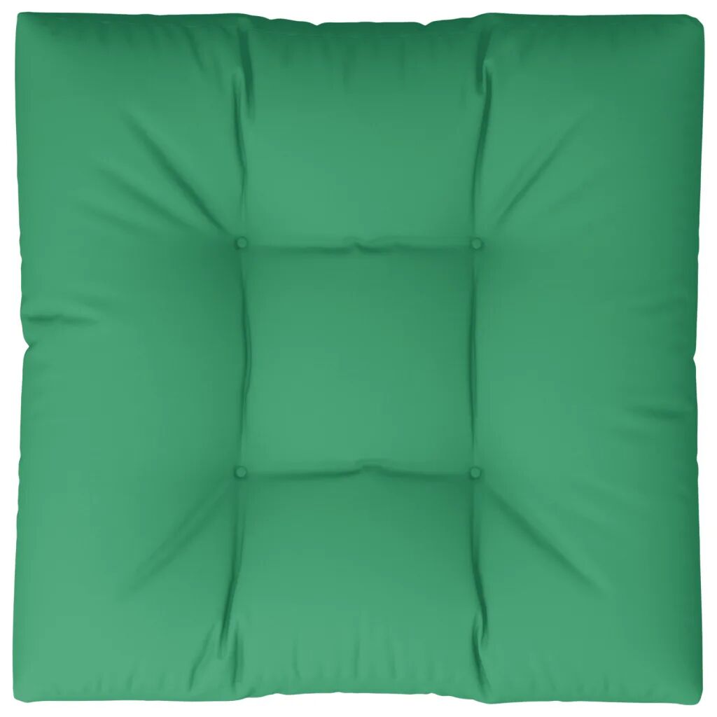 vidaXL Almofadão para sofá de paletes 80x80x12 cm verde