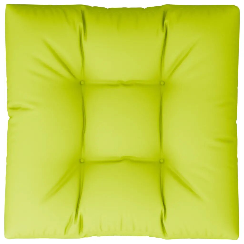 vidaXL Almofadão para sofá de paletes 80x80x12 cm verde-claro