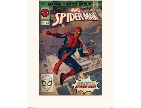 Spiderman Print 30X40 cm Comic Front