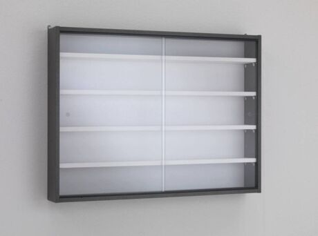 Dmora Vitrine Preto (Melamina - 11x80x60 cm)