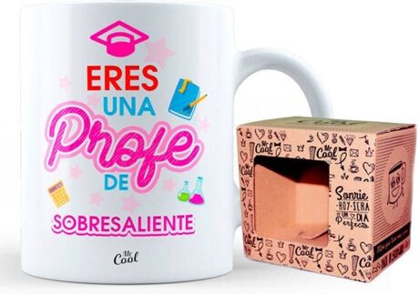 Mr. Cool Caneca Eres Una Profe De Sobresaliente