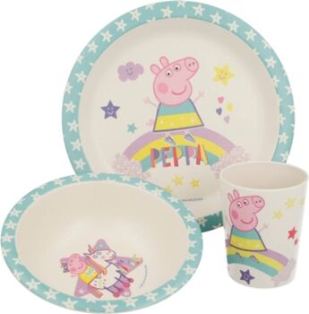 Peppa Pig Conjunto de Cozinha PPG62269-21-U Castanho (Bambu)