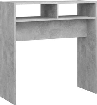 Vidaxl Mesa Consola (Cinzento Cimento - Aglomerado de Madeira - 78x30x80 cm)