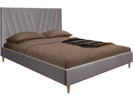 Csd Cama Leafy (Cinzento - MDF - Compatível com Colchão: 195x160 cm)