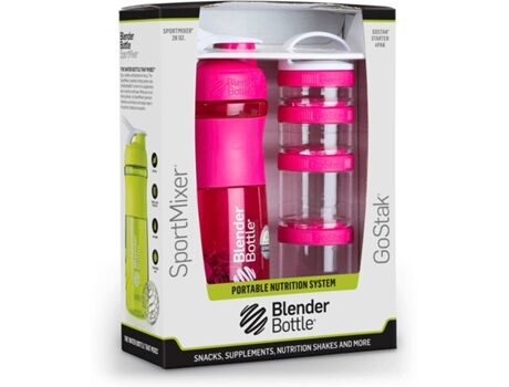 Blenderbottle Garrafa para Bebida Combopak Transparente (820 ml)