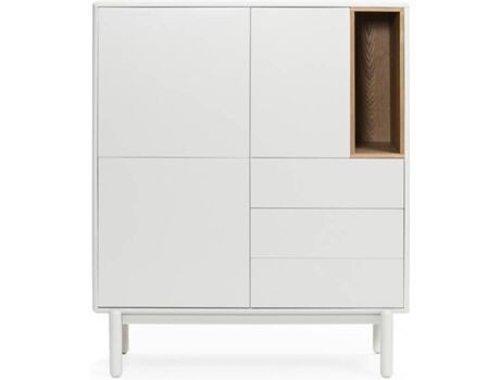 Bazar Mondiale Aparador Corvo (Branco - MDF - 100x40x120 cm)