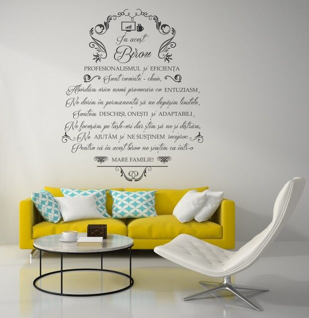 Sticker Decorativ - In Acest Birou