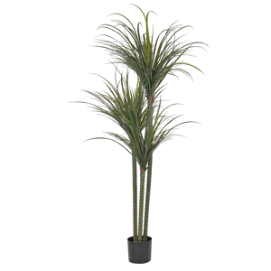 Beliani Konstgjord Krukväxt Dracaena Grön Syntetiskt Material 198 cm Dekoration Inomhus Tillbehör