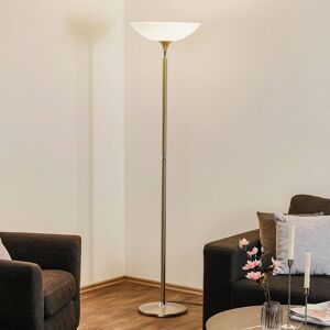 BANKAMP Opera LED-uplight-golvlampa, nickel