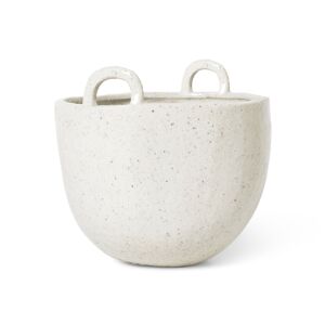 Ferm Living - Speckle Pot Small - Off White - Vit - Krukor