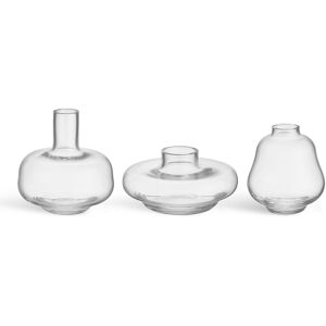 Kosta Boda - Kappa Vas 3-Pack - Klar - Transparent - Vaser