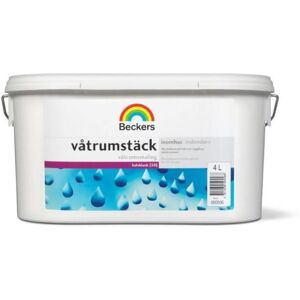 Beckers Väggfärg, Våtrumstäck Halvblank, 4l, Antikvit, Färg & Tapeter