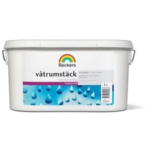 Beckers Väggfärg, Våtrumstäck Halvblank, 10l, Valfri Ljus Kulör, Färg & Tapeter