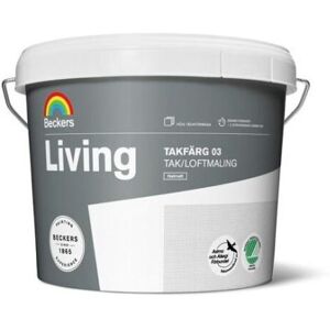 Beckers Takfärg, Living 03 Helmatt, 1l, Vit, Färg & Tapeter