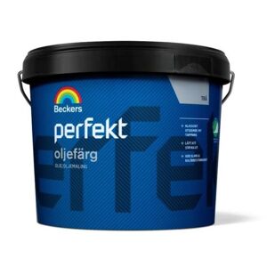 Beckers Oljefärg, Perfekt Halvblank, 3l, Utevit, Färg & Tapeter