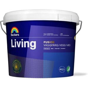 Beckers Väggfärg, Living Fusion Helmatt, 3l, Vit, Färg & Tapeter