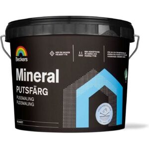 Beckers Putsfärg, Mineral Helmatt, 3l, Utevit, Färg & Tapeter