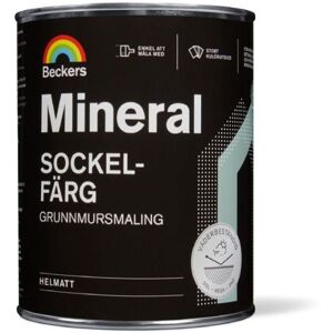 Beckers Sockelfärg, Mineral Helmatt, 1l, Grafit, Färg & Tapeter