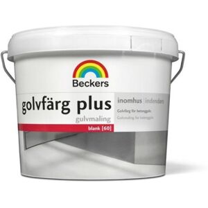 Beckers Golvfärg, Plus Blank, 3l, Vit, Färg & Tapeter