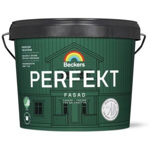 Beckers Fasadfärg, Perfekt Fasad Halvmatt, 10l, Vit, Färg & Tapeter