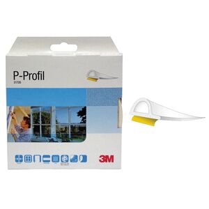 Tätningslist P-Profil, självhäftande, vit, 9x5,5 mm, 24 m