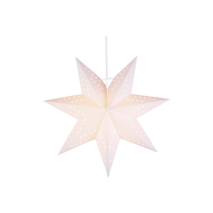 Star Trading Julstjärna av papper   34cm   vit