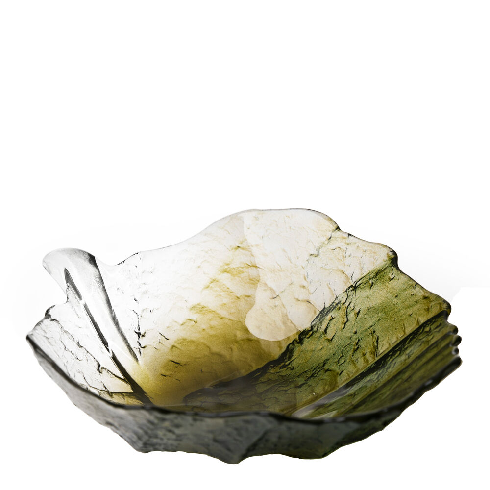 Målerås Glasbruk Folia Skål Ø18 cm Grön