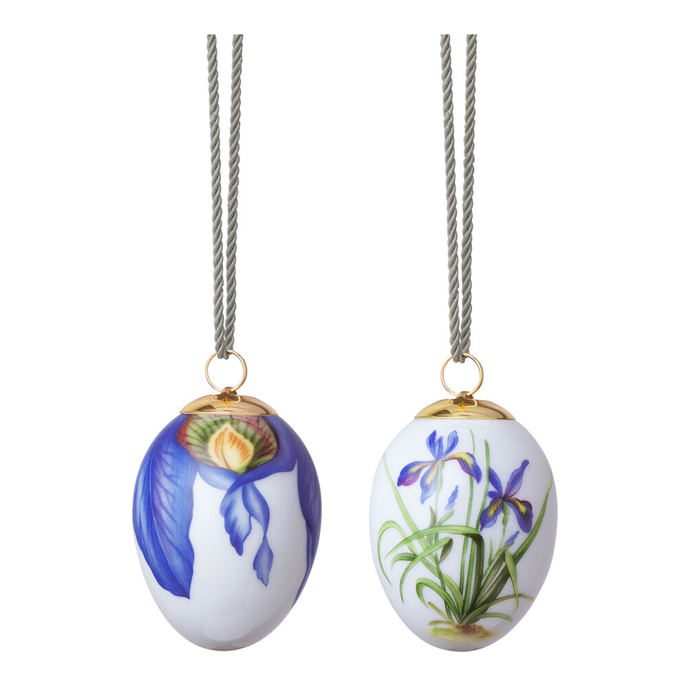 Royal Copenhagen Spring Collection Påskägg 2020 Iris & Irisblad 2-pack