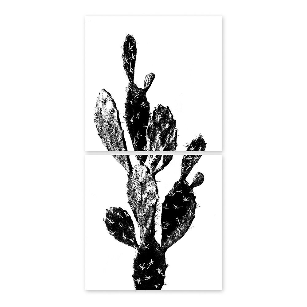Boubouki Kakeldekor Kaktus 15x15 cm 2-pack Transparent