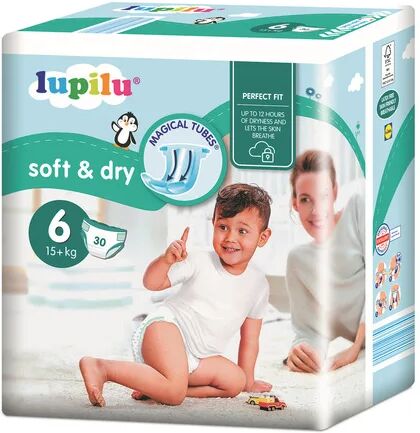 LUPILU® Detské plienky XL 6, 30 kusov