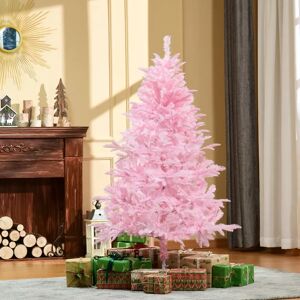 The Seasonal Aisle 180cm H Pink Most Realistic Artificial Christmas Tree white 15240.0 H x 90.0 W x 1.0 D cm