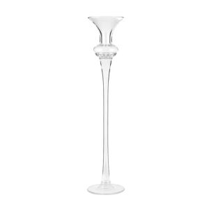 Marlow Home Co. Glass Tabletop Candlestick 50.0 H x 10.5 W x 10.5 D cm